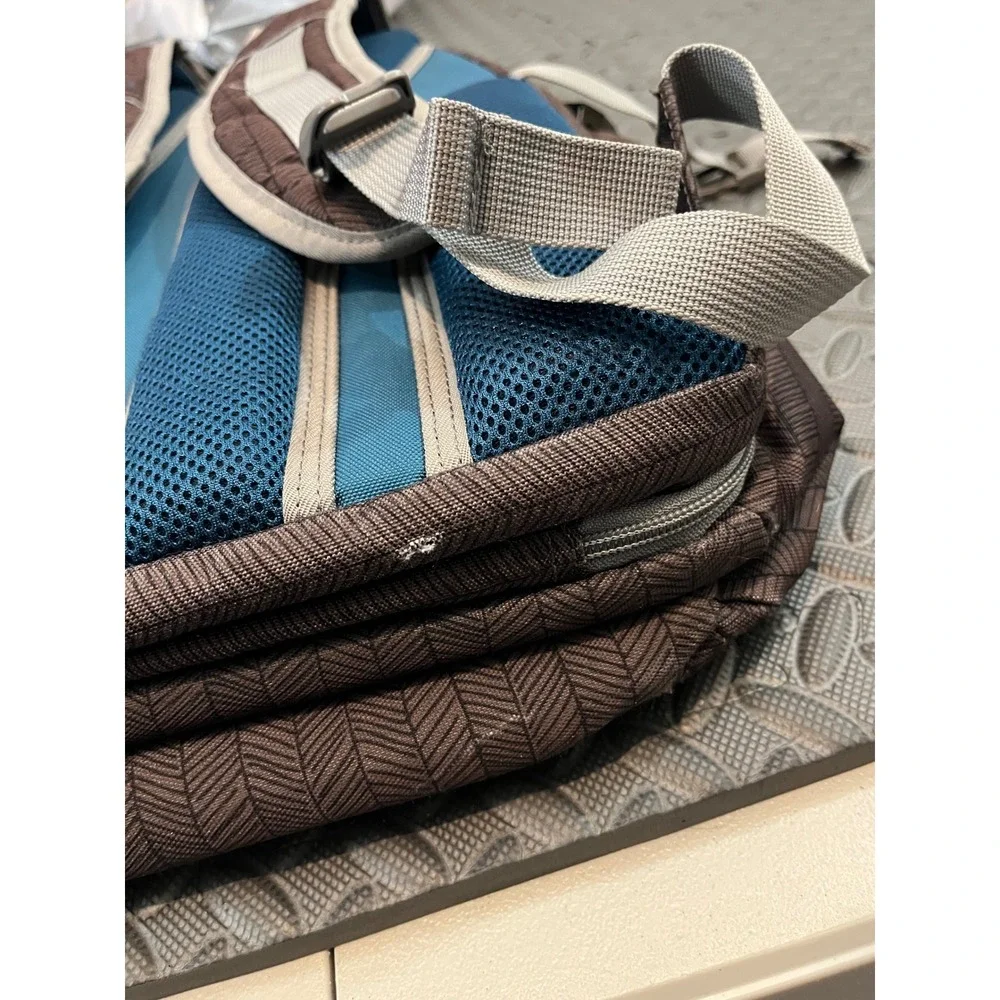 OGIO Backpack Unisex Large Brown Chevron Laptop Protection System Tech Bag